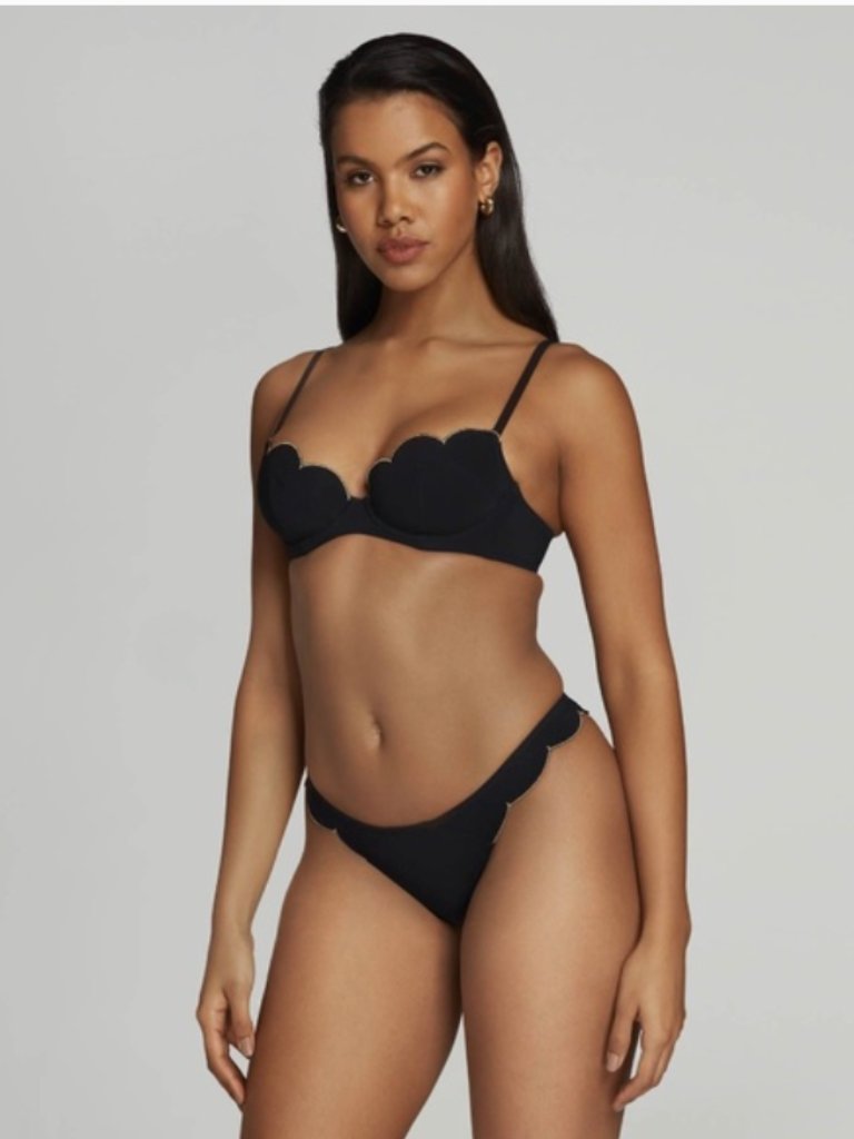 Agent Provocateur Lorna Black Gold Bikini Set